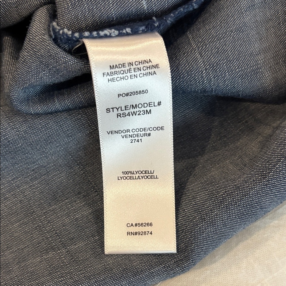 Splendid Blue V-Neck Blouse - Picture 7 of 7